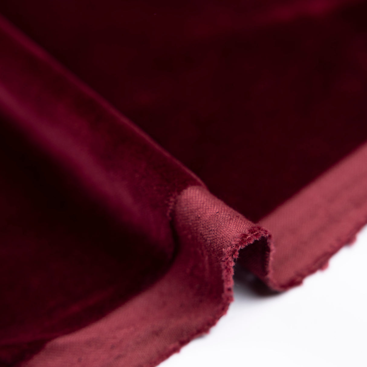 Velours lisse 100% coton – Bordeaux