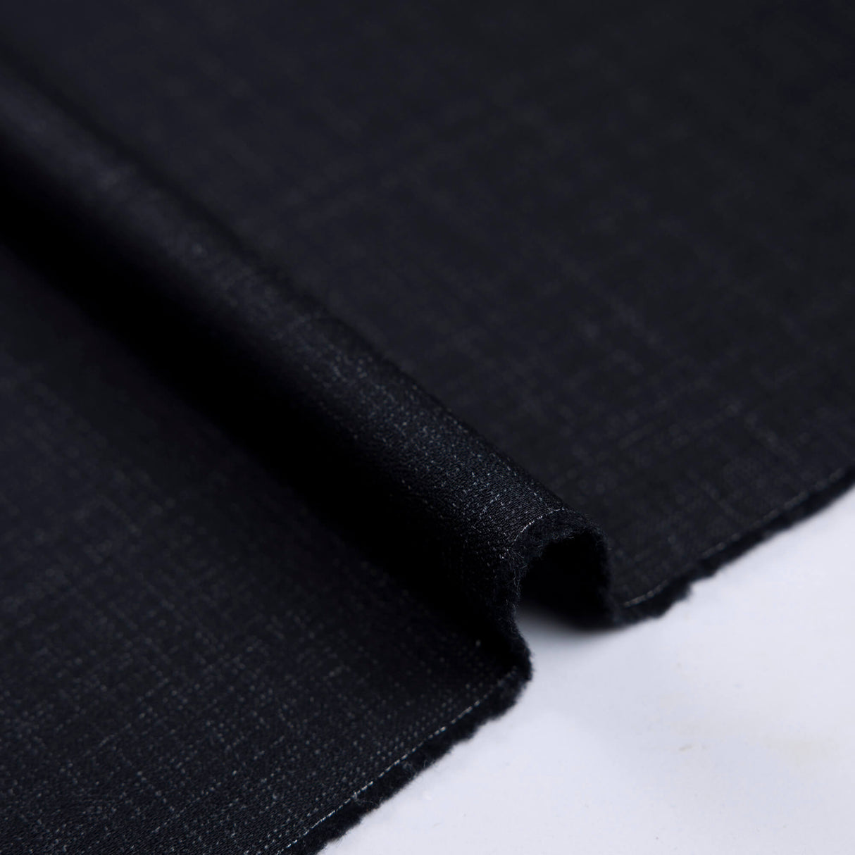 Tissu tailleur 100% laine crêpe – Gris anthracite
