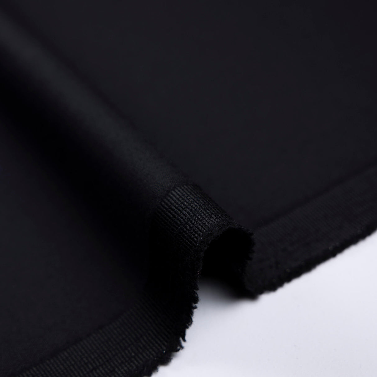 Double crêpe 100% laine - Noir