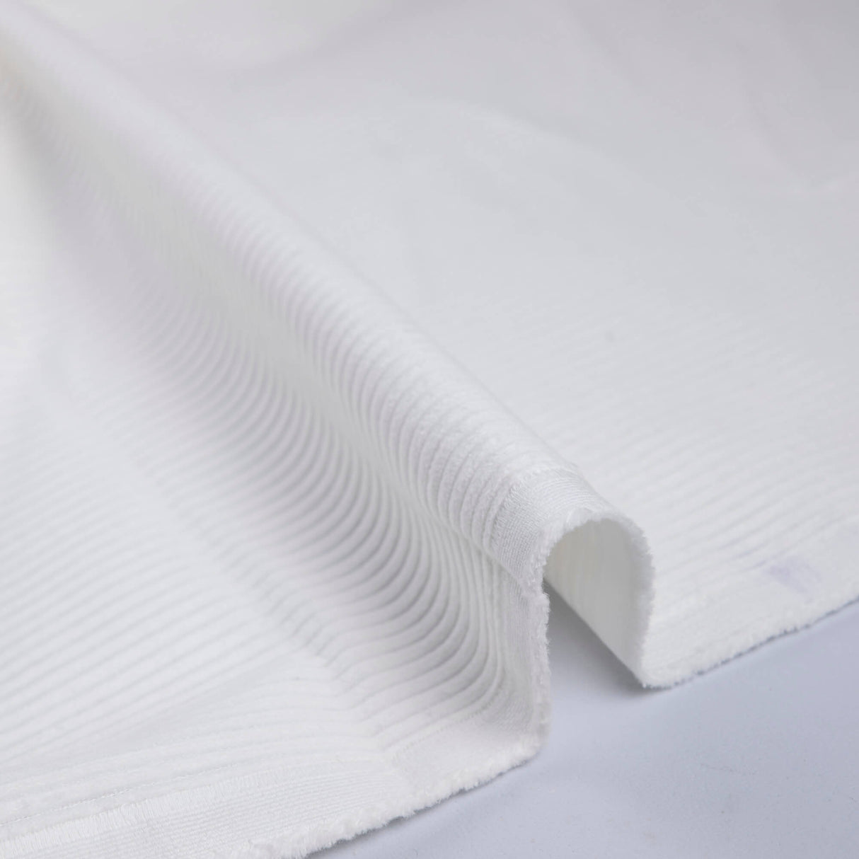 Velours côtelé jumbo 100% coton - Blanc cassé