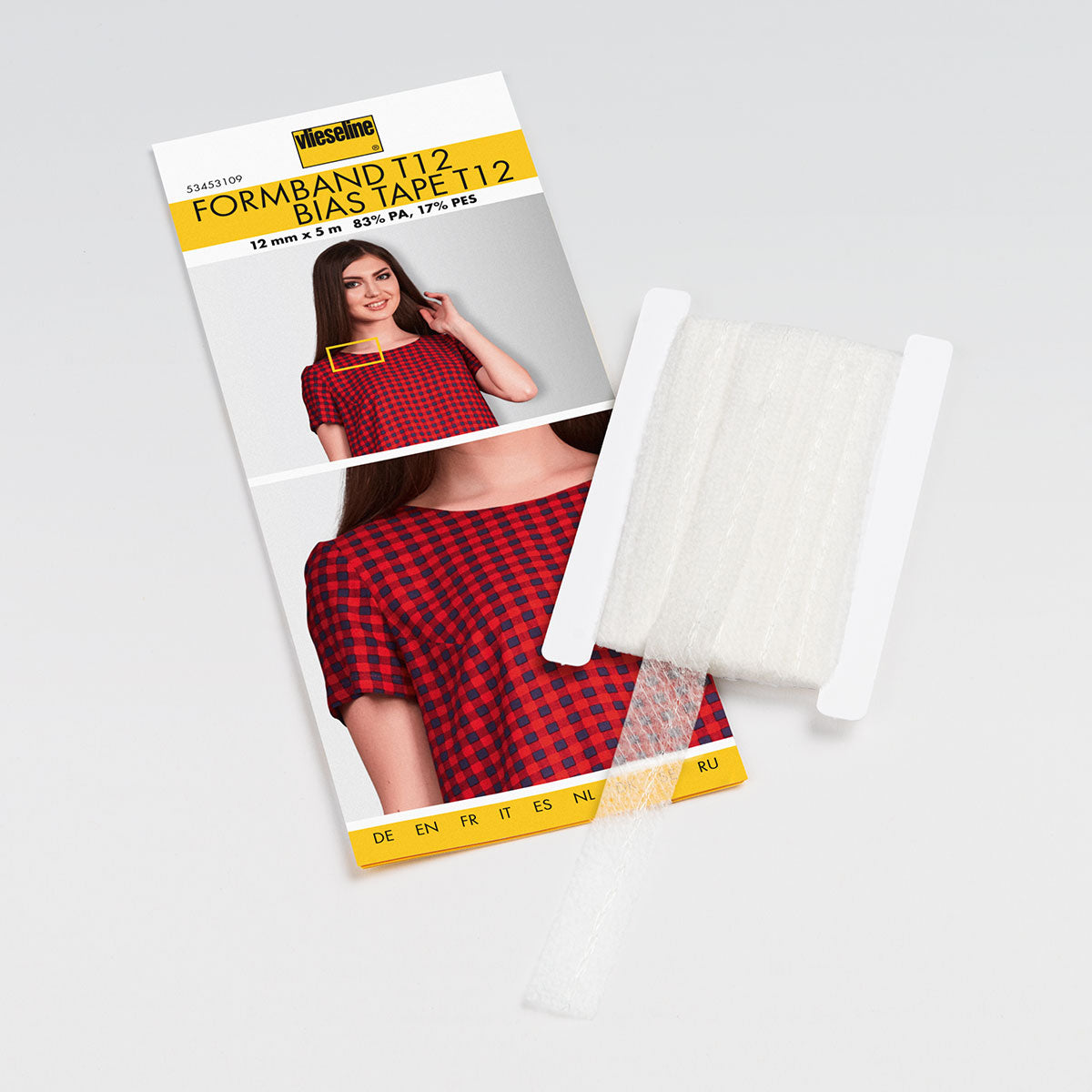 Ruban thermocollant en biais Vlieseline Stabilmanche