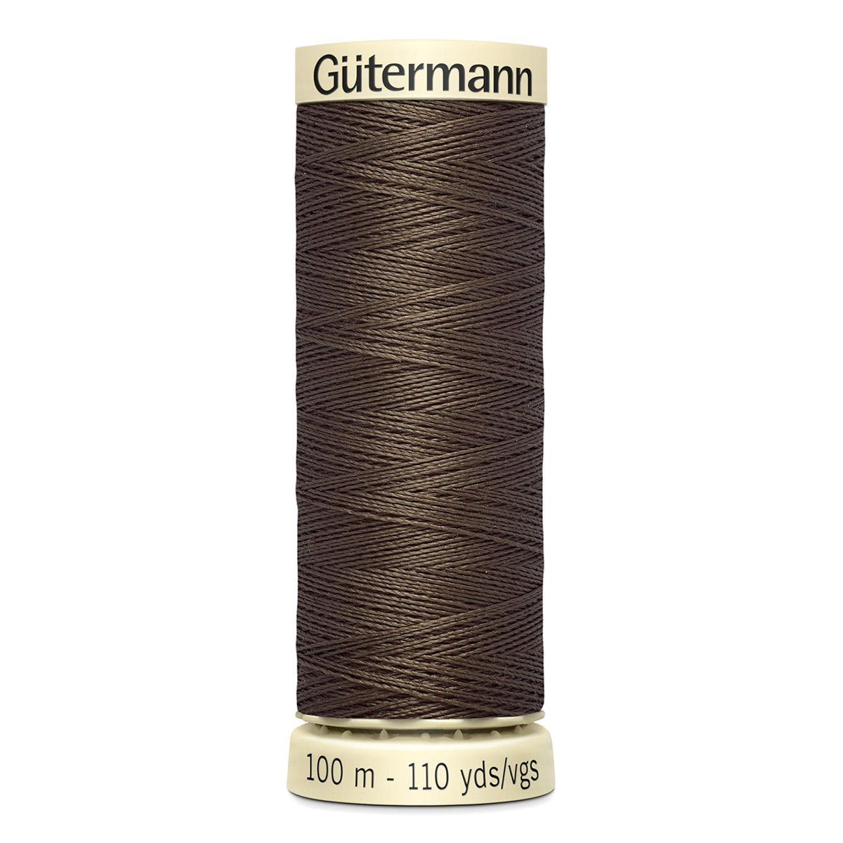 Fil à coudre polyester - Gütermann Tout Coudre 100 m n°252 Brun grisé