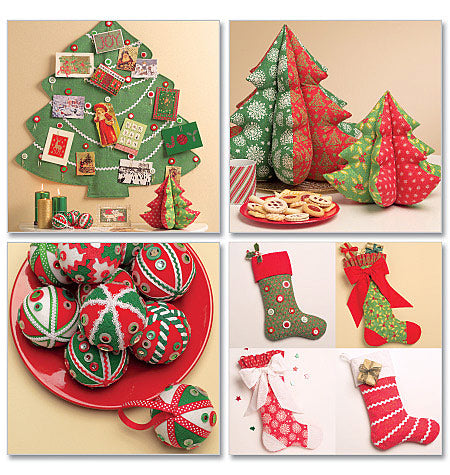 Patron McCall's n°5778 – Décorations de Noël festives