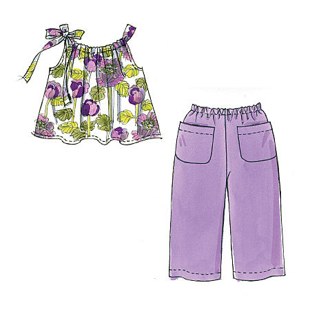 Patron McCall's n°5797 – Hauts, robes, shorts et pantalons pour enfants