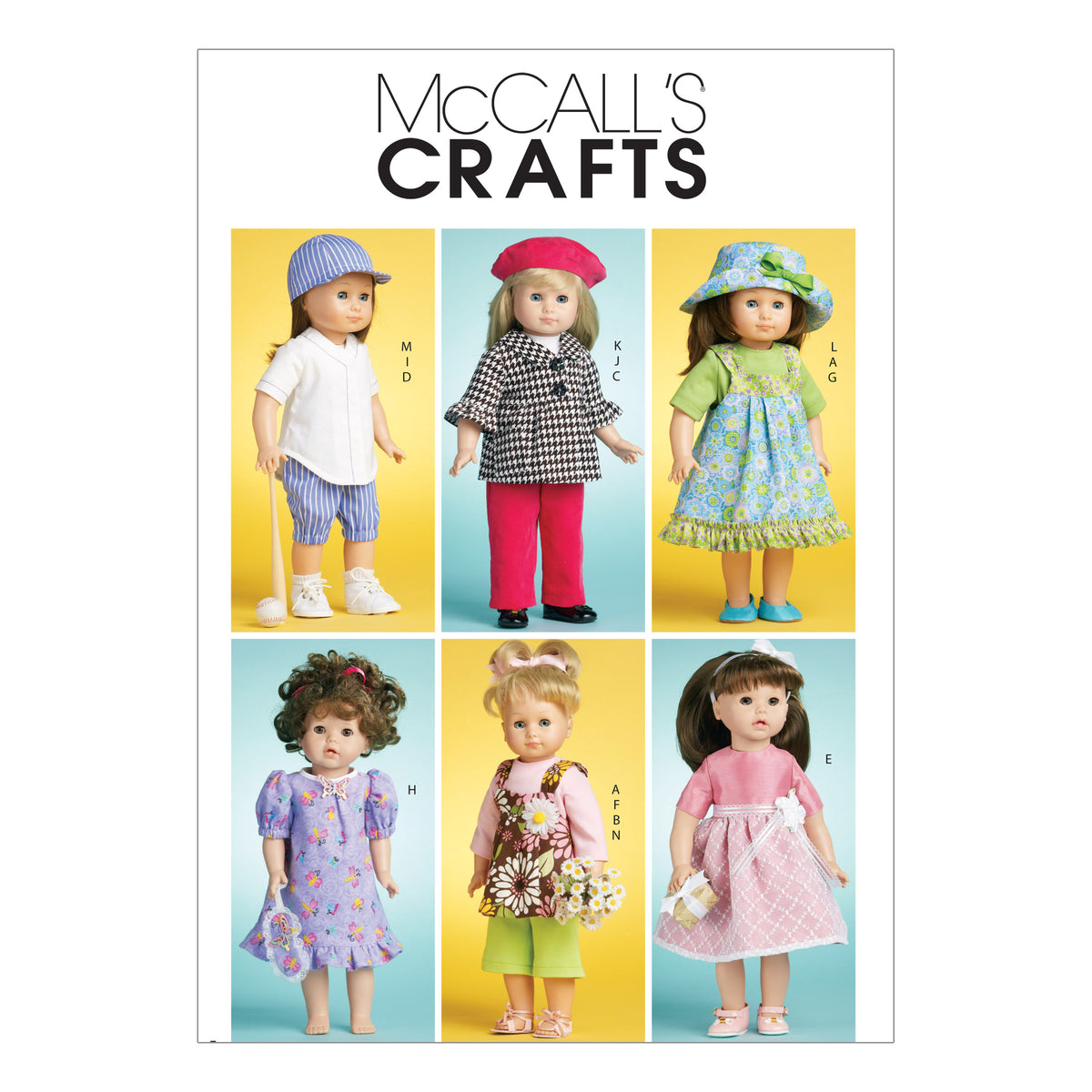 Patron McCall's n°6137 – Vêtements pour poupée de 46 cm