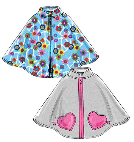 Patron McCall's n°6431 – Ponchos pour enfants et filles