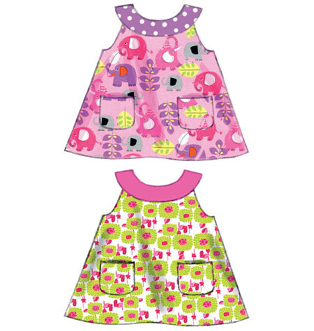 Patron McCall's n°6912 – Haut, robe, culotte bouffante et pantalon pour bébé