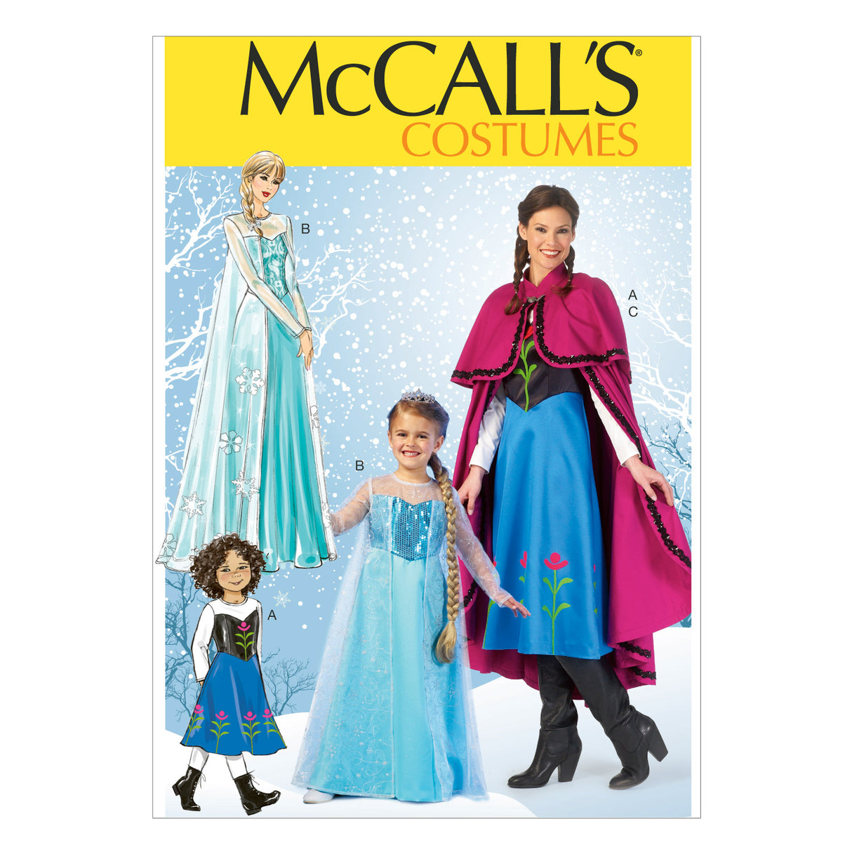 Patron McCall's n°7000 – Robe de princesse et cape