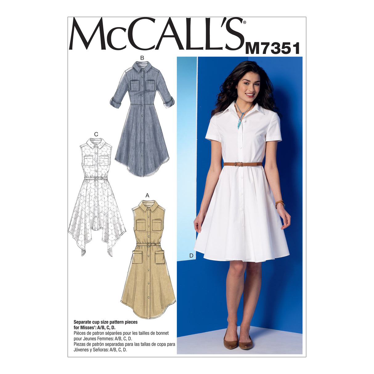 Patron McCall's n°7351 – Robes chemises élégantes