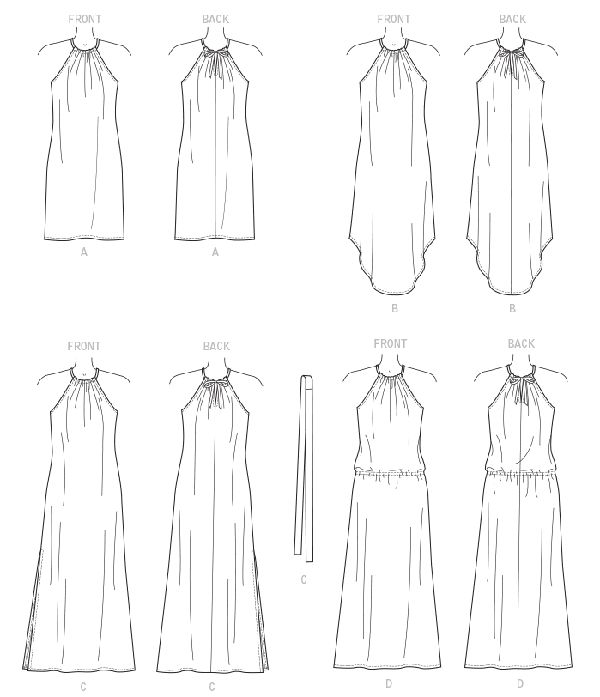 Patron McCall's n°7405 – Robe élégante et polyvalente pour femme