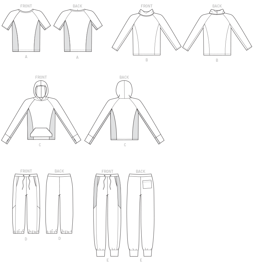 Patron McCall's n°7486 – Hauts et pantalons pour homme