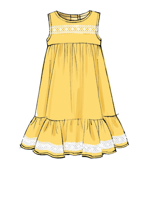 Patron McCall's n°7558 - Robes pour enfants