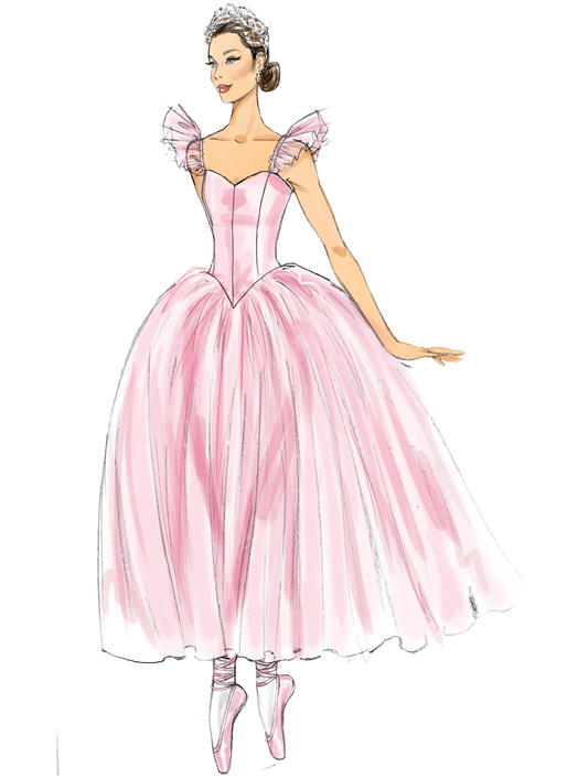 Patron McCall's n°7615 - Costume de ballet avec corsage baleiné