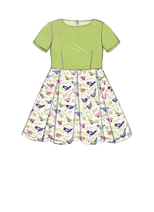Patron McCall's n°7707 - Robes assorties pour fillettes et poupées