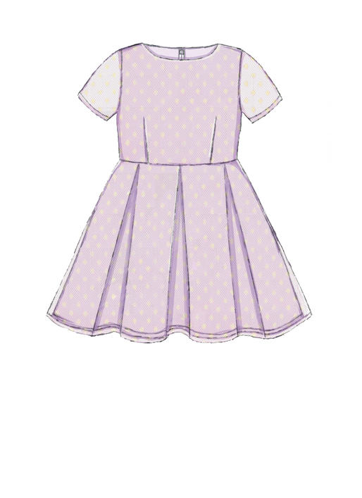 Patron McCall's n°7707 - Robes assorties pour fillettes et poupées
