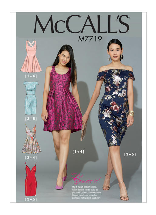 Patron McCall's n°7719 - Robes ajustées pour femmes