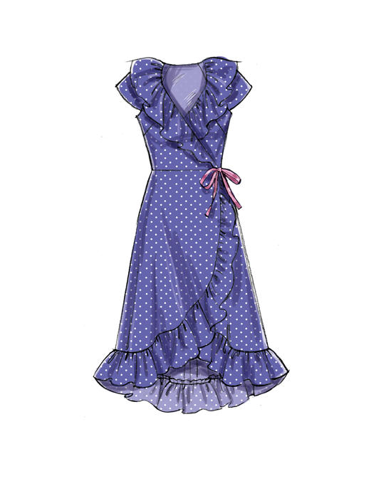Patron McCall's n°7745 - Robes cache-cœur pour femmes