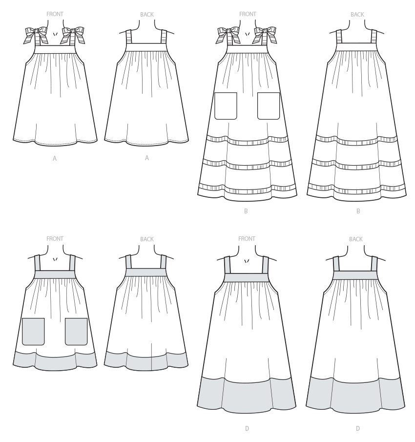 Patron McCall's n°7768 - Robes pour enfants