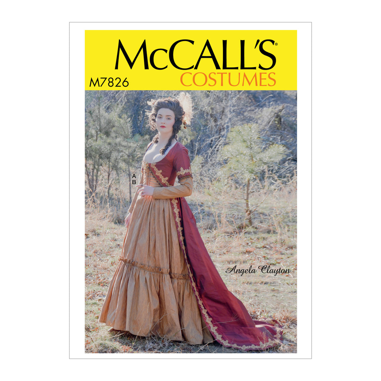 Patron McCall's n°7826 - Robe historique avec traîne
