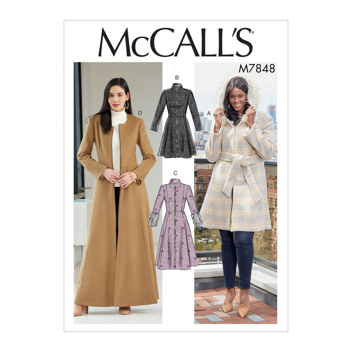 Patron McCall's n°7848 - Manteau ajusté pour femme