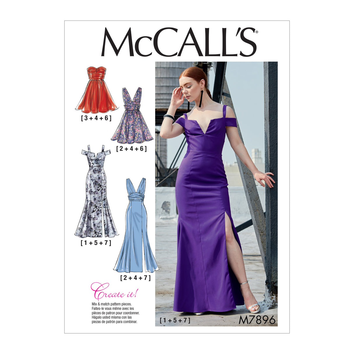 Patron McCall's n°7896 - Robe de soirée pour femme