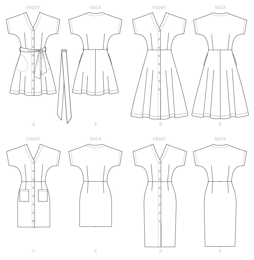 Patron McCall's n°7920 - Robes boutonnées élégantes