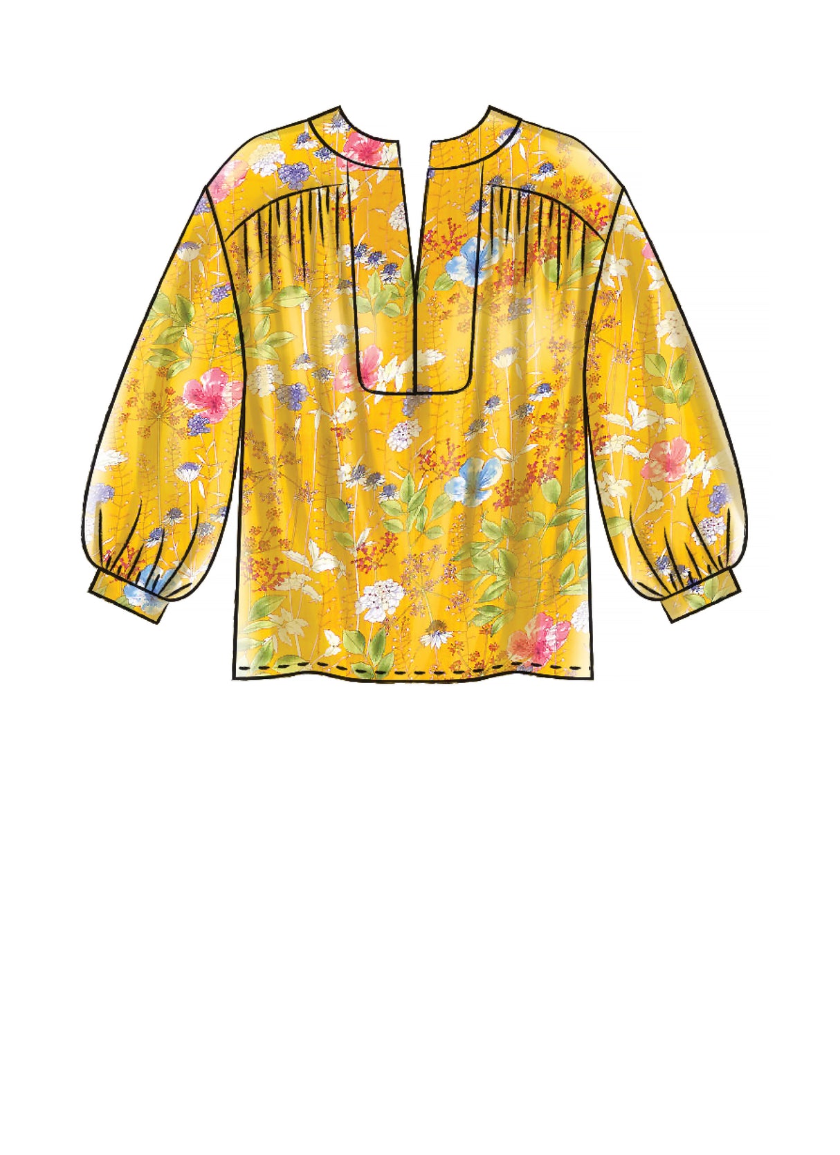 Patron McCall's n°7959 - Hauts, tuniques et robes amples