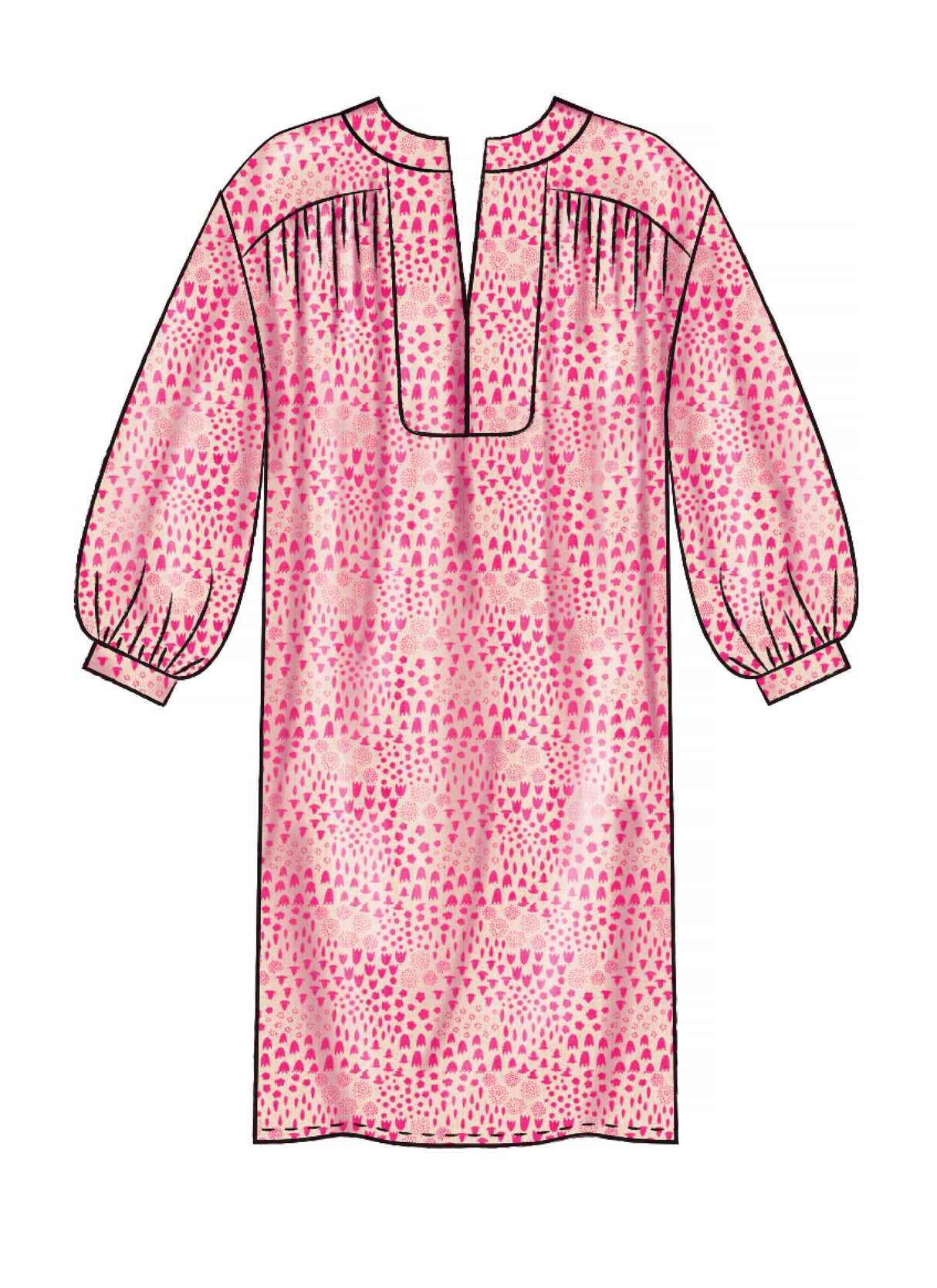 Patron McCall's n°7959 - Hauts, tuniques et robes amples