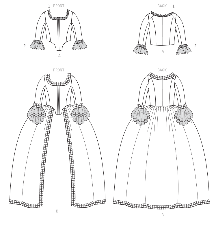 Patron McCall's n°7965 - Veste et robe d'époque