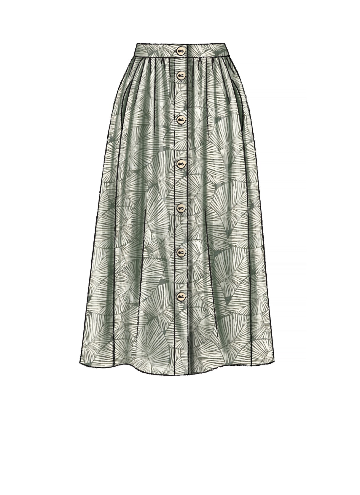 Patron McCall's n°7981 - Jupes évasées avec variations de longueur
