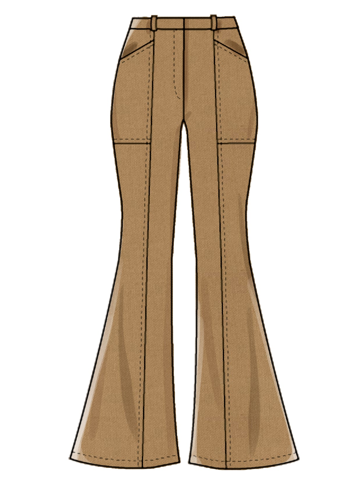 Patron McCall's n°8007 - Pantalon évasé avec variations de style