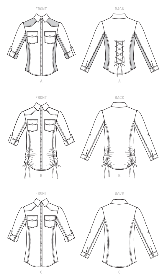 Patron McCall's n°8027 - Chemisier ajusté avec détails élégants
