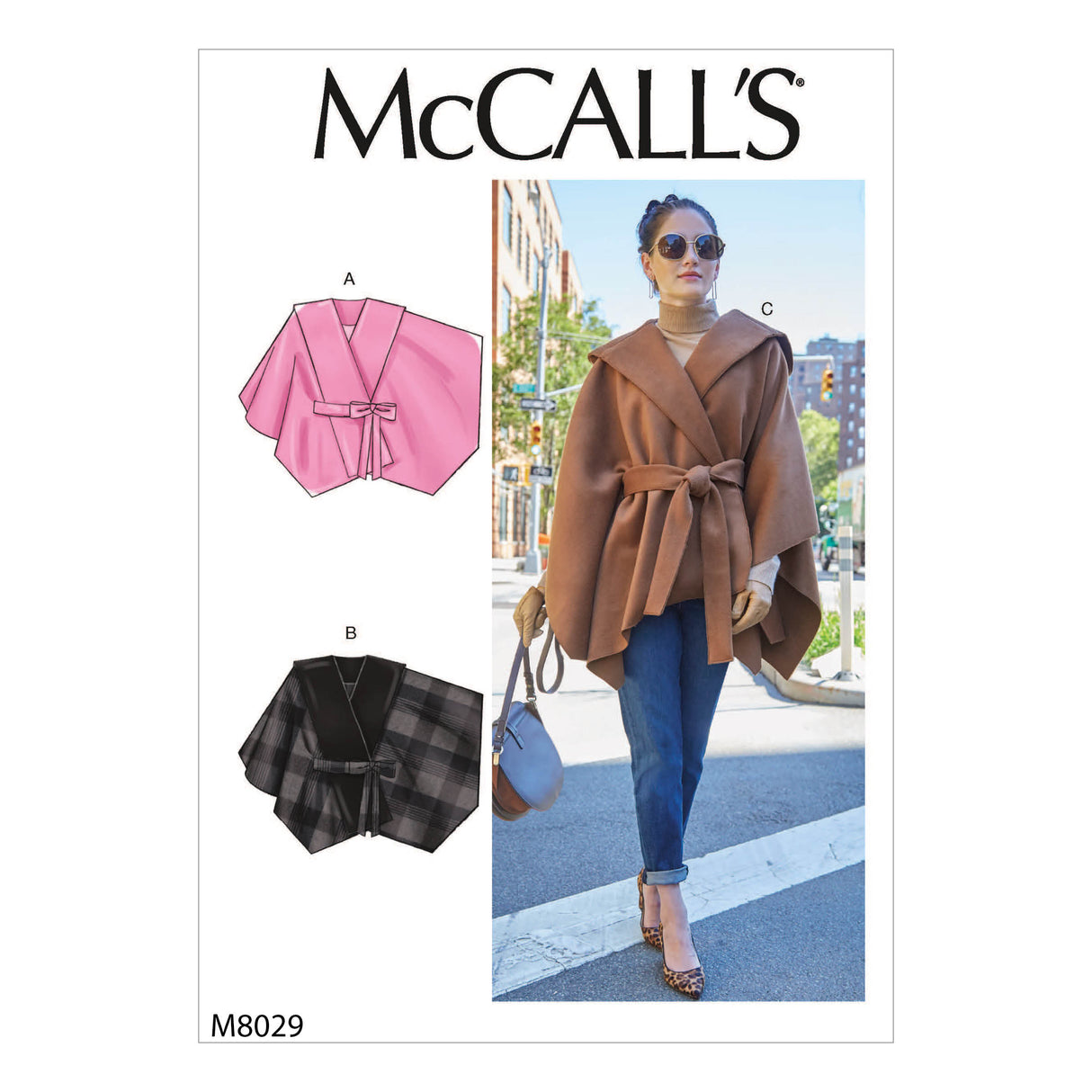 Patron McCall's n°8029 - Cape élégante avec ceinture