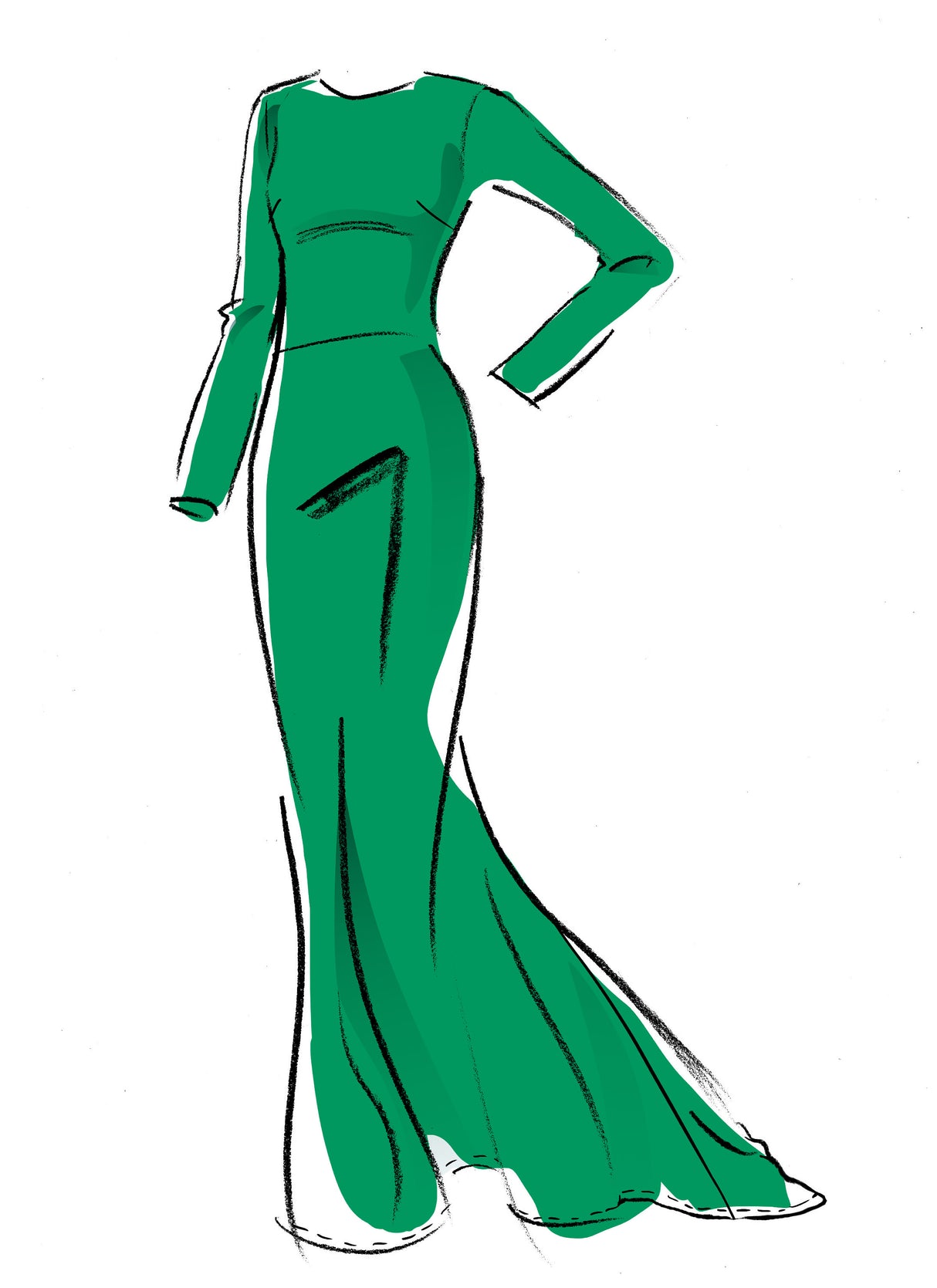Patron McCall's n°8038 - Robe de soirée élégante