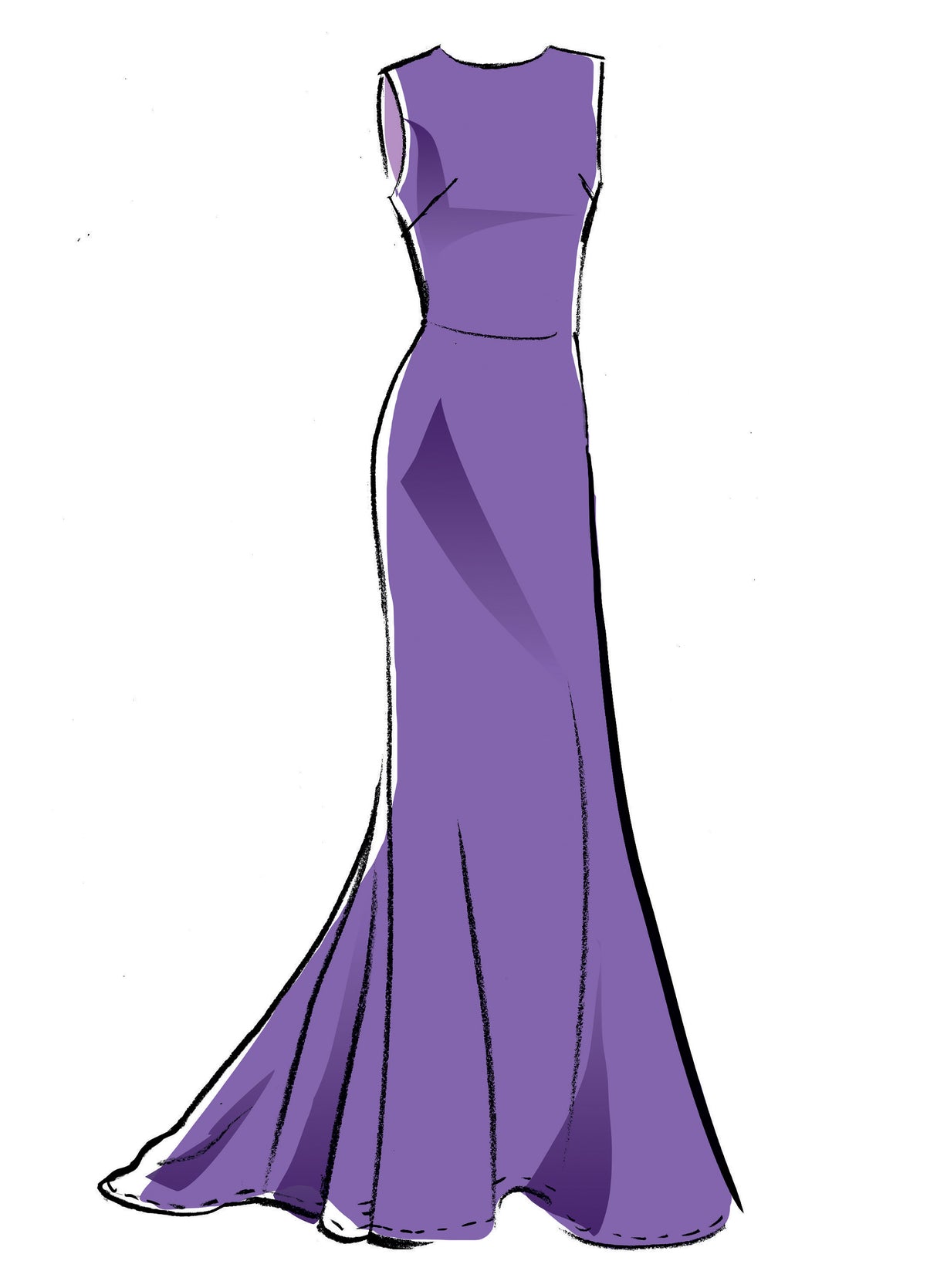 Patron McCall's n°8038 - Robe de soirée élégante