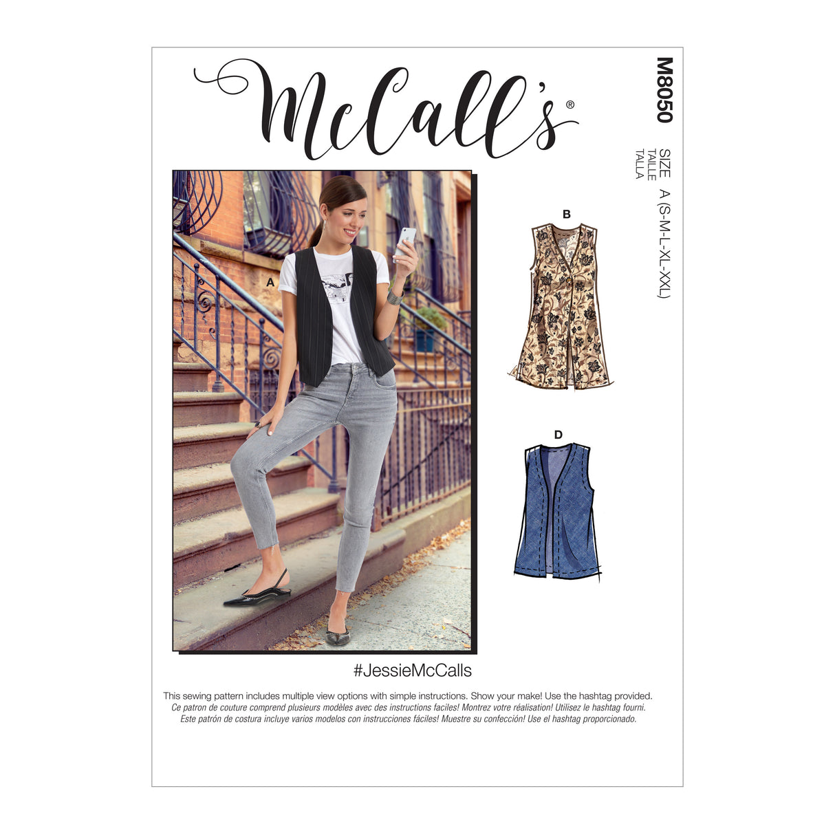 Patron McCall's n°8050 - Gilet sans manches polyvalent