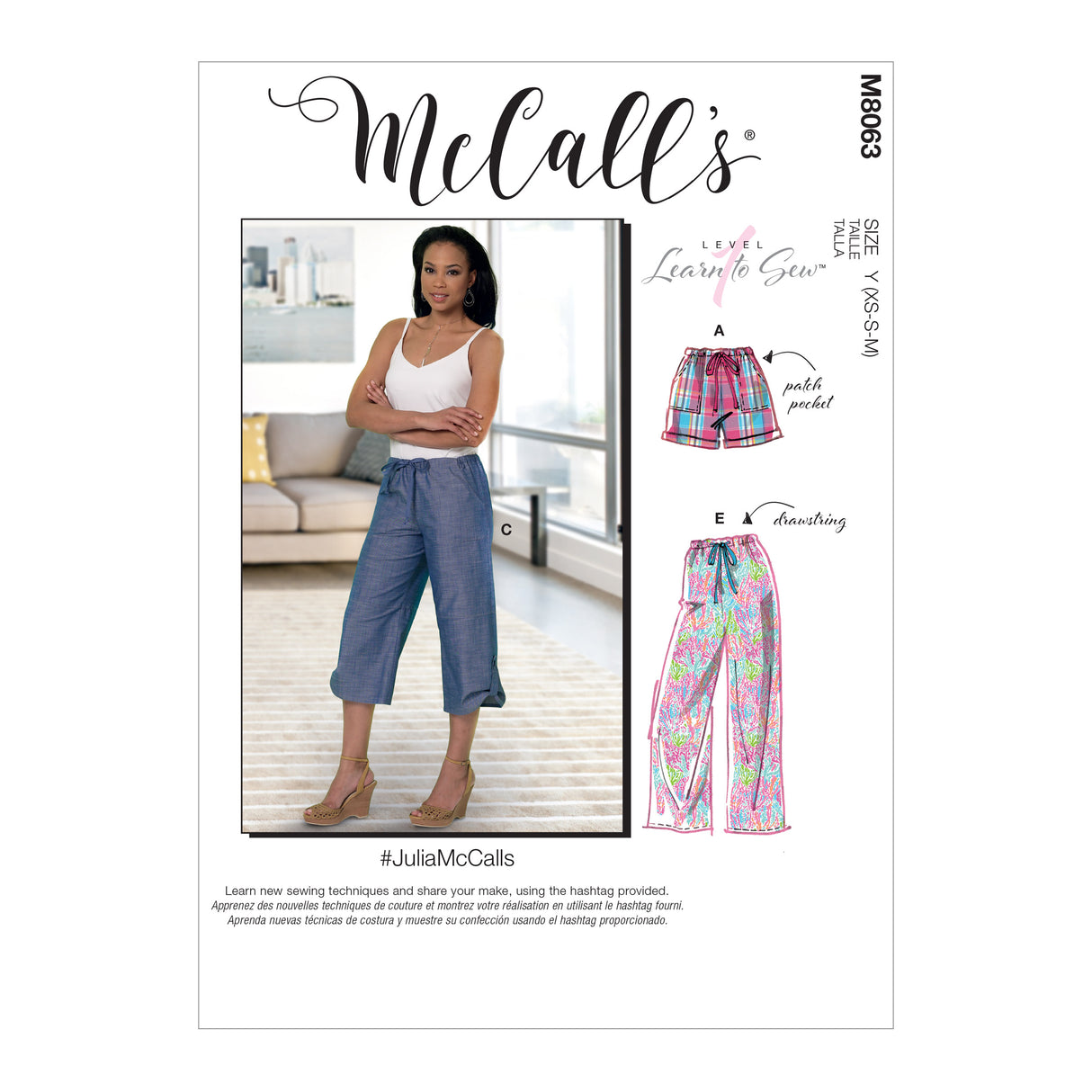 Patron McCall's n°8063 - Pantalon et short décontractés