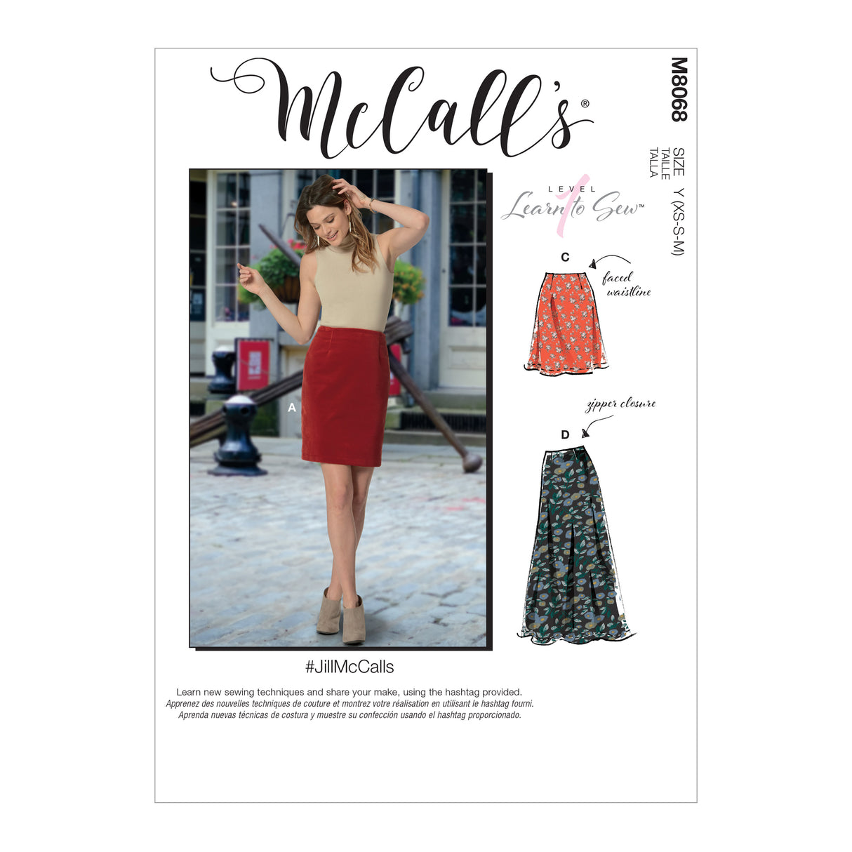 Patron McCall's n°8068 - Jupes en trois longueurs