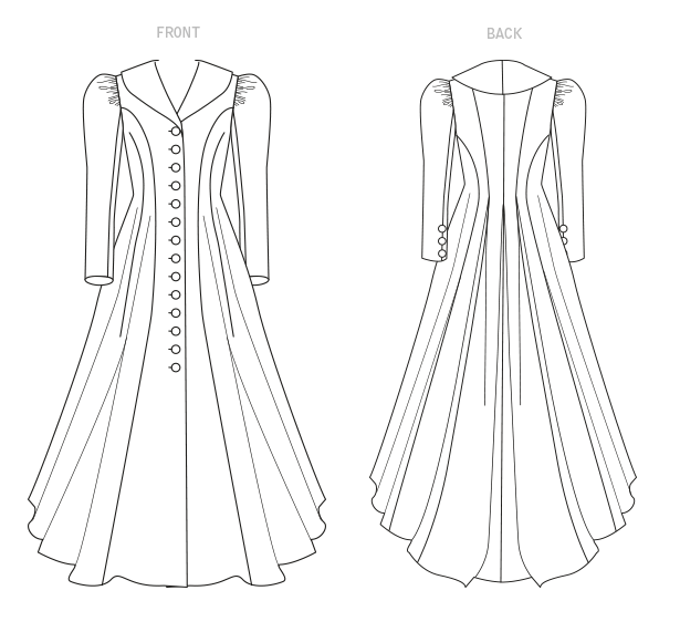 Patron McCall's n°8123 - Manteau victorien