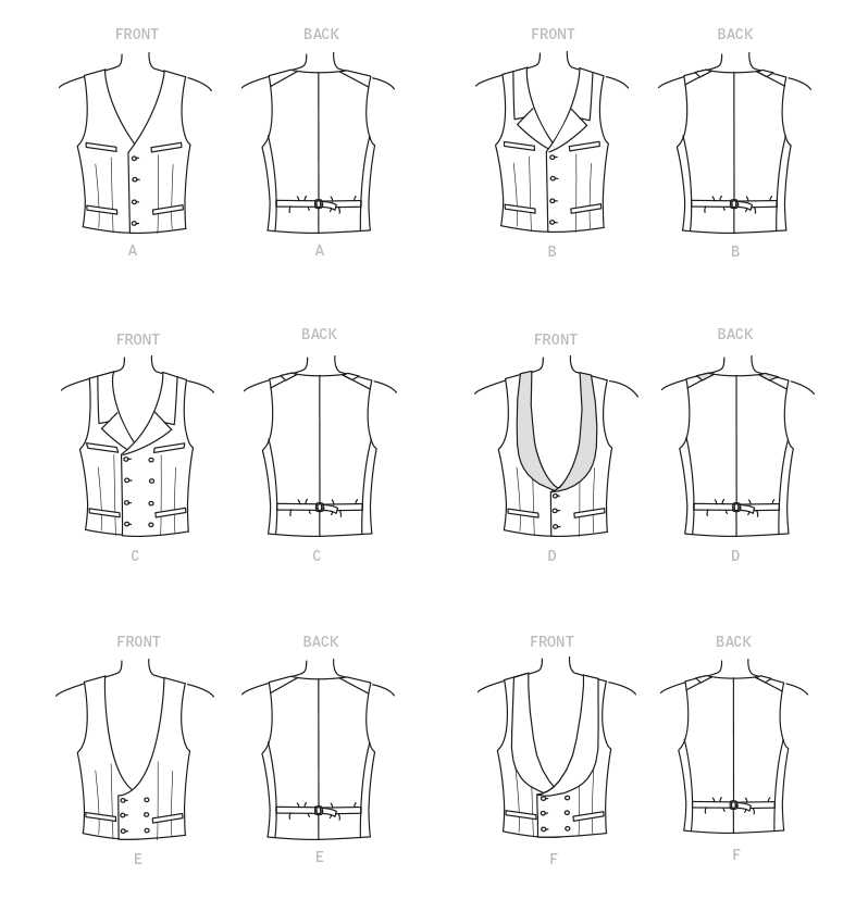 Patron McCall's n°8133 - Gilet homme élégant