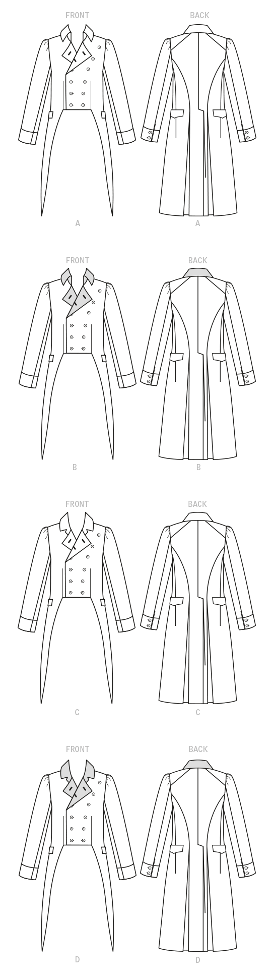 Patron McCall's n°8135 - Veste queue-de-pie historique pour homme