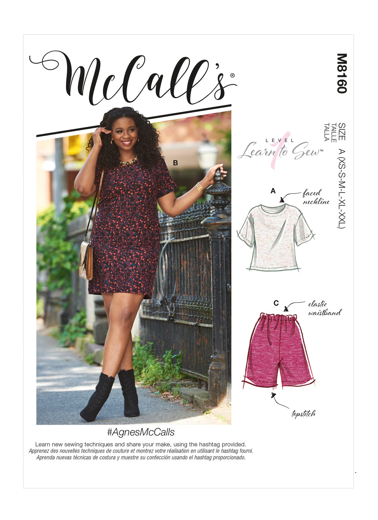 Patron McCall's n°8160 - Haut, robe, short et pantalon