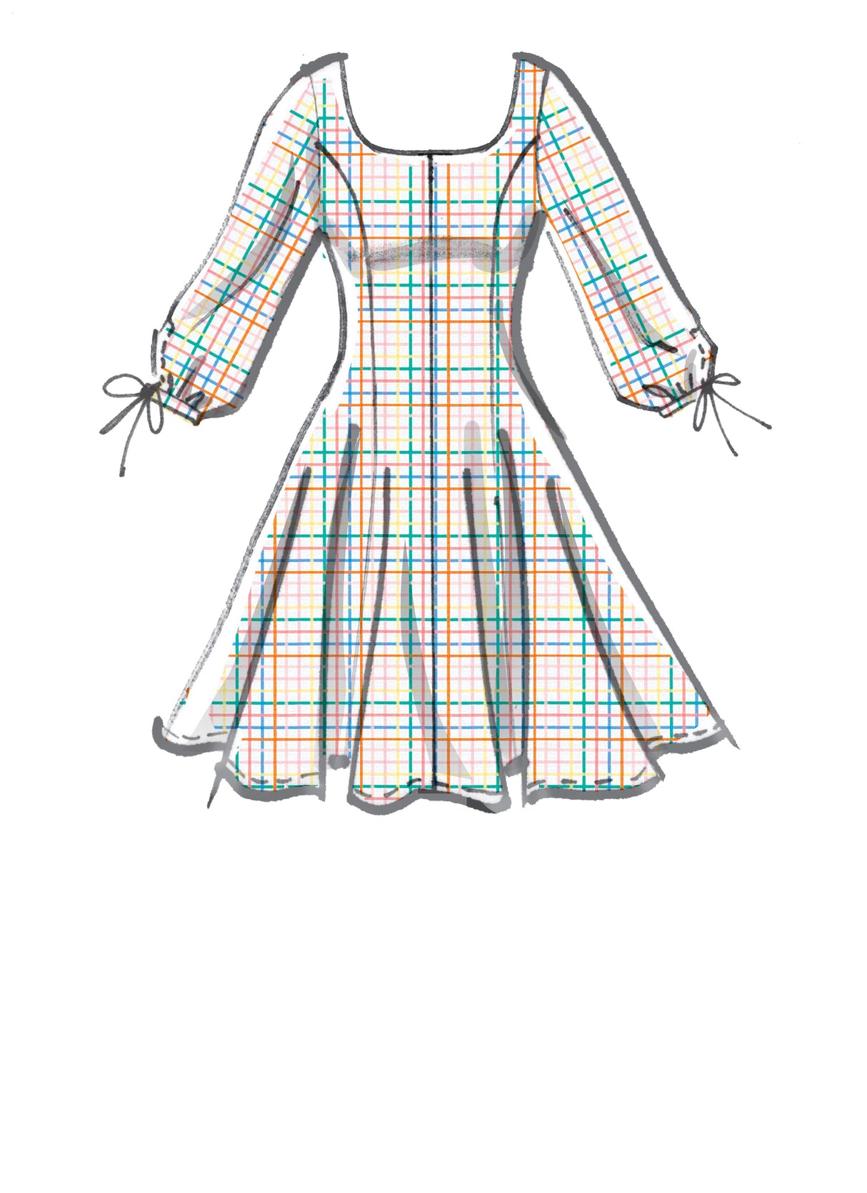 Patron McCall's n°8196 - Robe ajustée et évasée avec variations