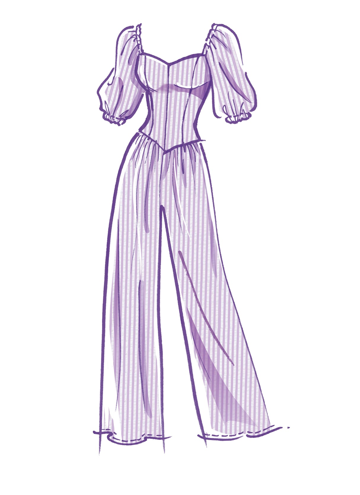 Patron McCall's n°8209 - Robe et combinaison avec découpes princesse
