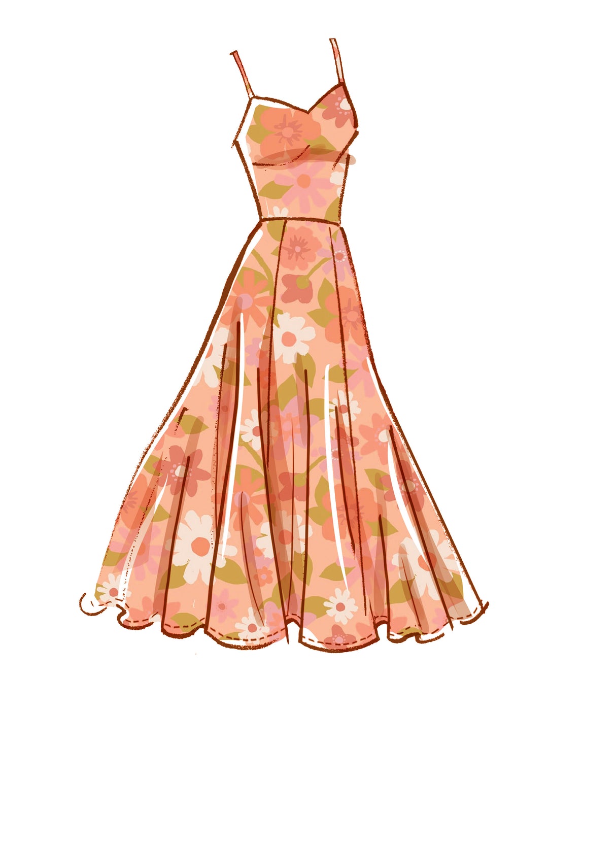 Patron McCall's n°8215 - Robe ajustée et évasée