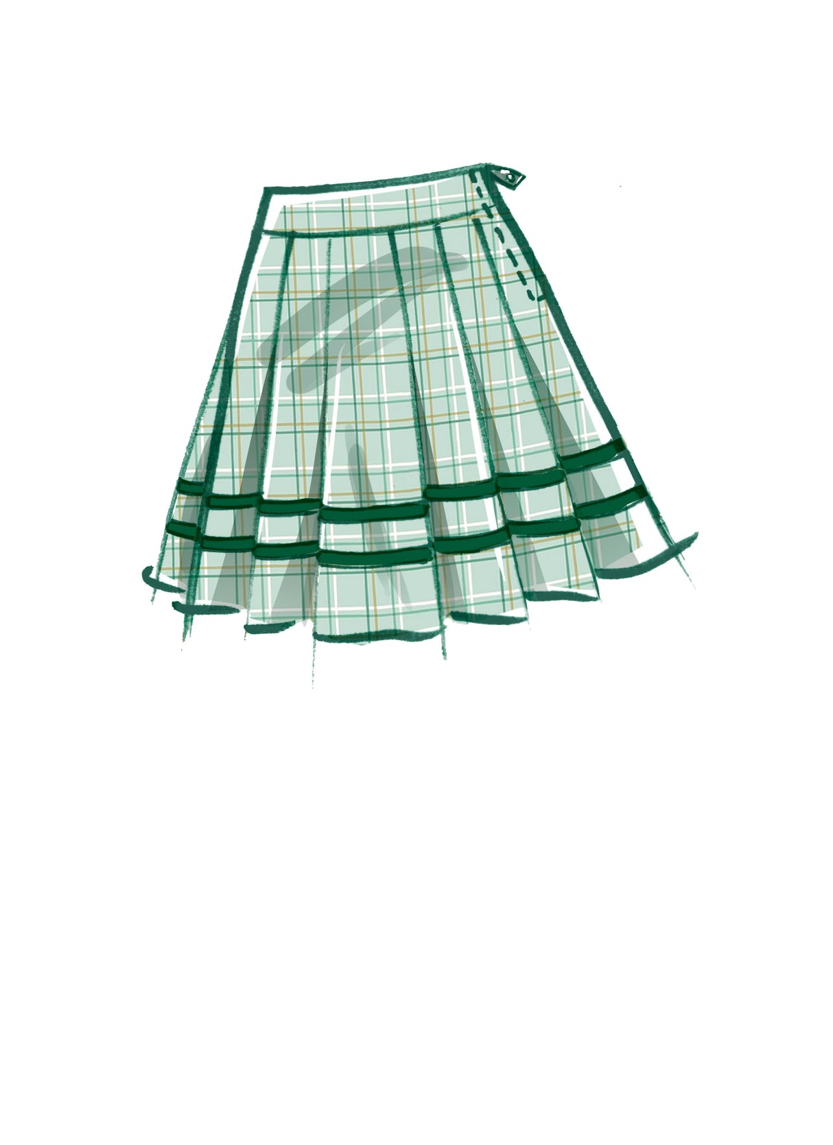 Patron McCall's n°8248 - Jupe plissée pour femmes