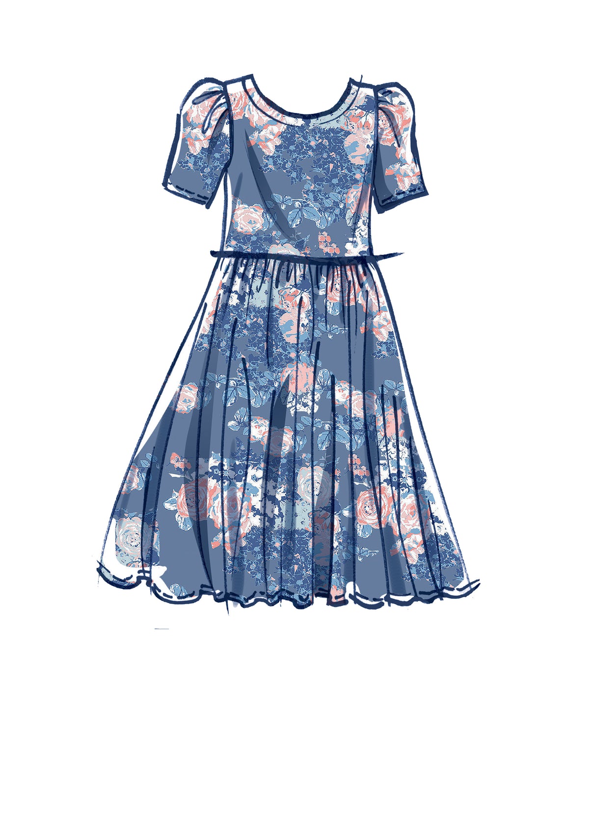 Patron McCall's n°8251 - Robe ajustée et évasée pour enfants