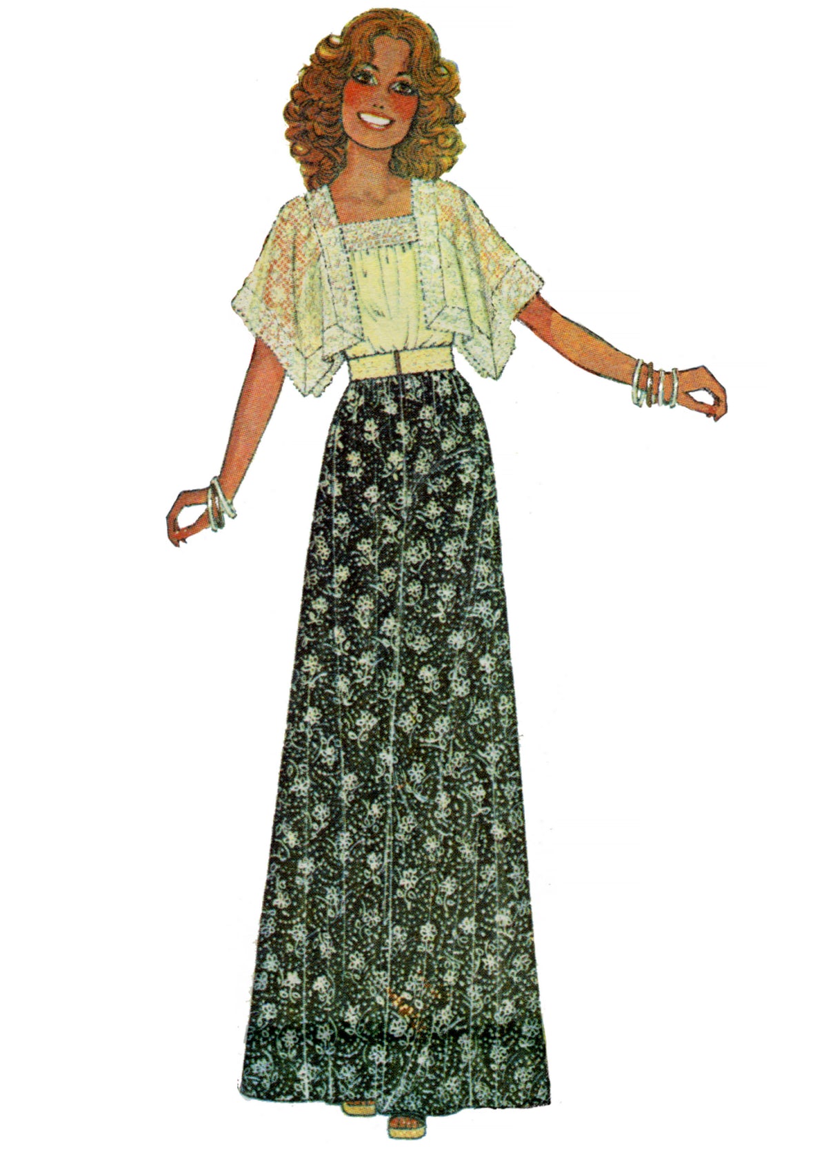 Patron McCall's n°8257 - Hauts, jupes et pantalons vintage des années 1970