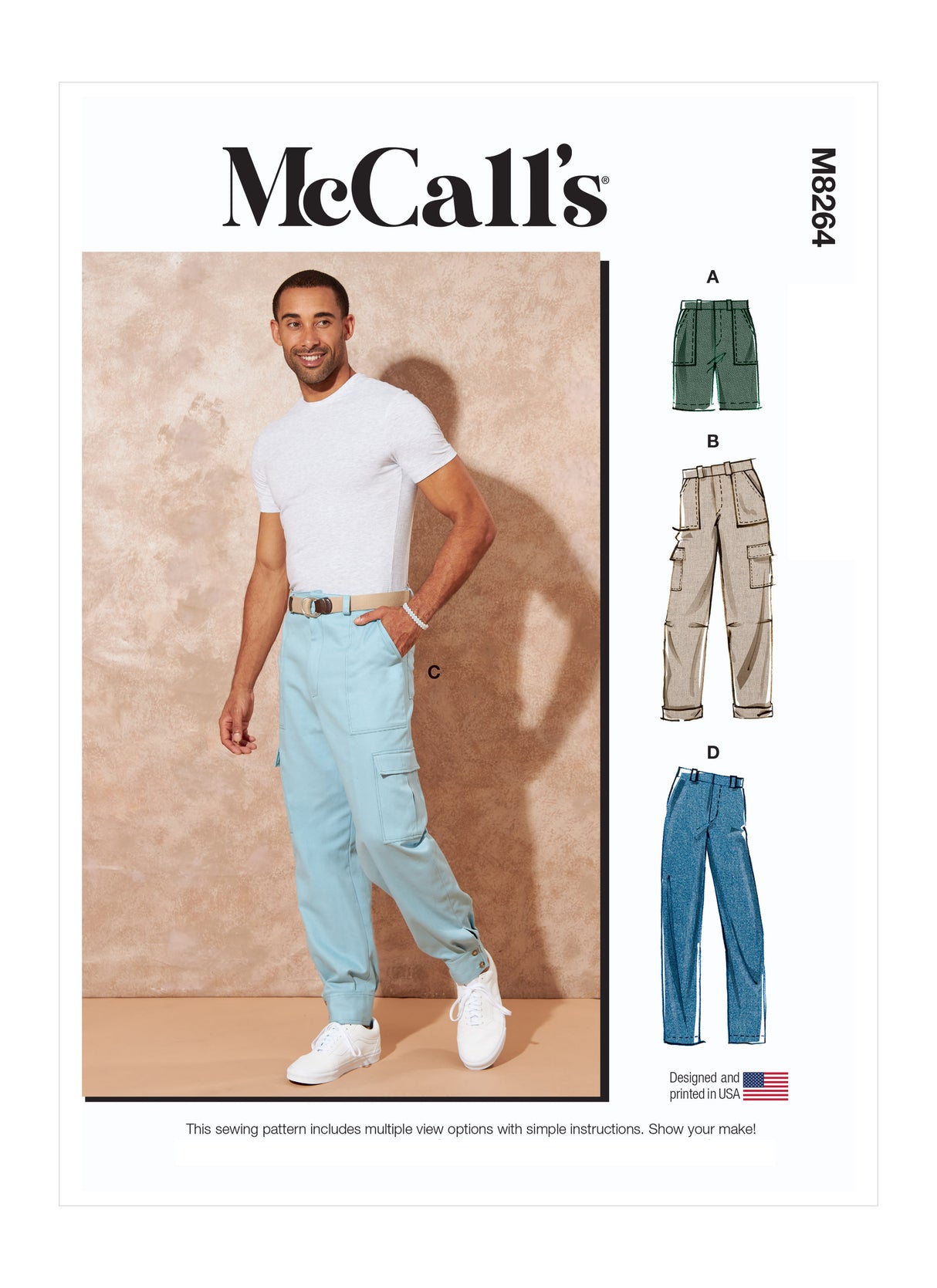 Patron McCall's n°8264 - Short et pantalon pour hommes