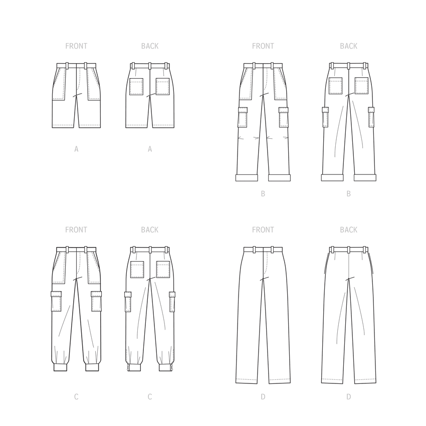 Patron McCall's n°8264 - Short et pantalon pour hommes